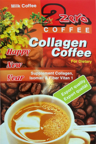 Cà phê 2 Zero Collagen Coffee xuân 2014
